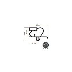 Burlete 568x400mm Pvc Negro