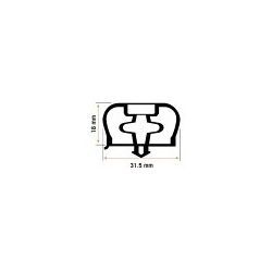 Burlete Puerta Pvc MOD.UKR-350 Negro (3m)