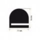 Burlete Caucho Esponjoso 17x16mm (1 metro)