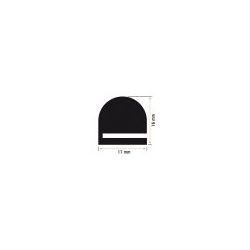 Burlete Caucho Esponjoso 17x16mm (1 metro)