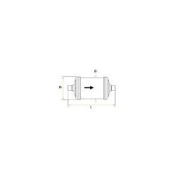 Filtro Antiácido 3/8" Osd 130cm³ DCY083S