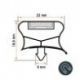 Burlete 713x648mm Pvc Gris