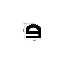 Burlete Puerta Caucho MOD.360 Negro (1m)