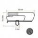 Burlete 740x640mm Pvc Gris