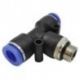 Racor T Conexión Rápida Ø10mm 1/4" M