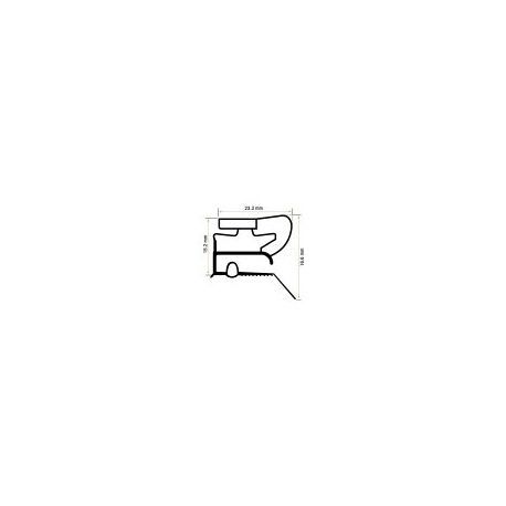 Burlete 1359 23.3x16.6mm Pvc Blando (1 metro)