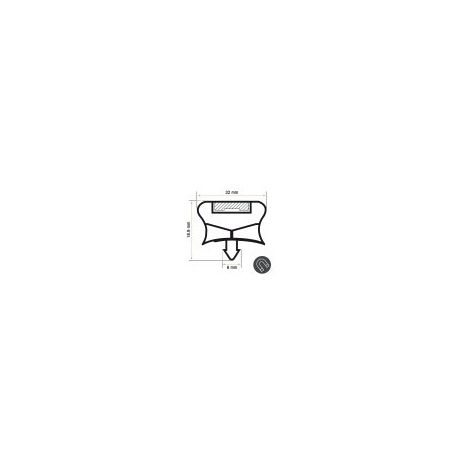 Burlete 620x455mm Pvc Gris MB6
