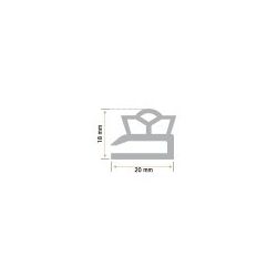 Burlete 590x430mm Pvc Gris