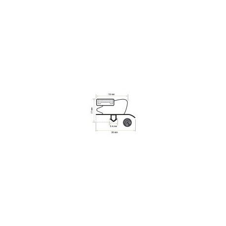 Burlete 1620x635mm Pvc Gris