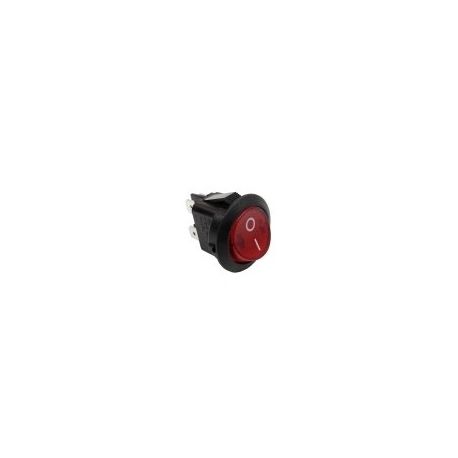 Interruptor Rojo Ø20mm 230V Bipolar