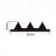 Burlete Caucho Choc 1348 40x10mm (1 metro)