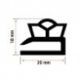 Burlete 560x420mm Pvc Negro