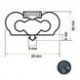 Burlete Puerta Armario 738x426mm