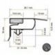 Burlete 580x407mm Pvc Gris