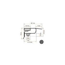 Burlete 580x407mm Pvc Gris