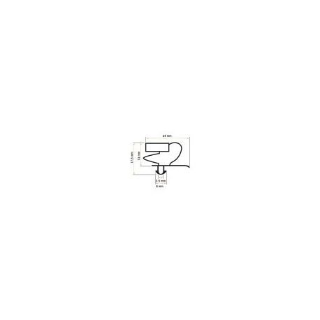 Burlete 645x430mm Pvc Gris