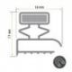 Burlete 547x441mm Pvc Gris