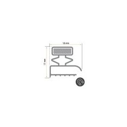 Burlete 547x441mm Pvc Gris