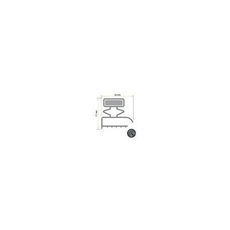 Burlete 547x441mm Pvc Gris