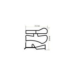 Burlete 1358 21.2x20.8mm Pvc Blando (1 metro)