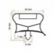 Burlete 827x716mm Pvc Gris