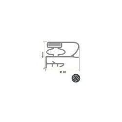 Burlete Puerta 735x445mm Pvc Gris