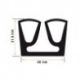 Burlete 40x31.5mm Perfil Caucho Negro (1m)