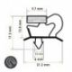 Burlete 580x385mm Pvc Gris