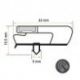 Burlete 400x390mm Pvc Gris