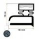Burlete 565x435mm Pvc Gris