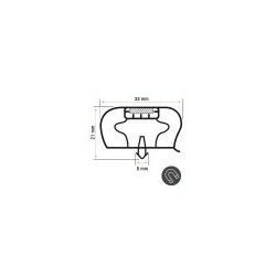 Burlete 665x631mm Pvc Gris