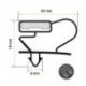 Burlete 1508x668mm Pvc Gris