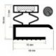 Burlete 720x400mm Pvc Gris