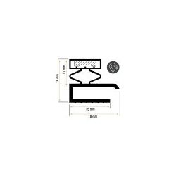 Burlete 720x400mm Pvc Gris