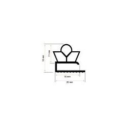 Burlete 700x500mm Pvc Gris