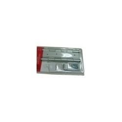 Bisagra Vaivén Aluminio 180mm Plata