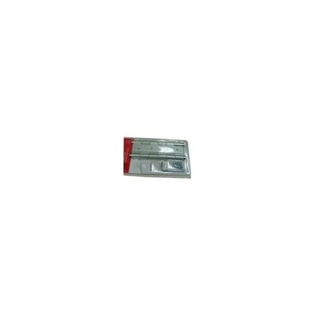 Bisagra Vaivén Aluminio 180mm Plata