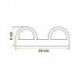 Burlete Caucho Alimentario 1362 25x9mm (1m)