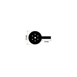Burlete Puerta Espuma Ø12mm US-279 Negro (1m