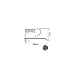 Burlete 1530x660mm Pvc Gris ZANUSSI