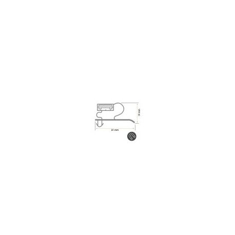 Burlete 1530x660mm Pvc Gris ZANUSSI