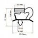 Burlete 1541x627mm Pvc Gris