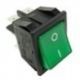 Conmutador Verde 30x22mm 230V Bipolar