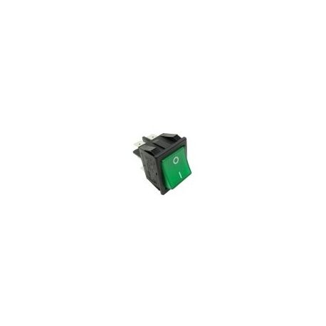 Conmutador Verde 30x22mm 230V Bipolar