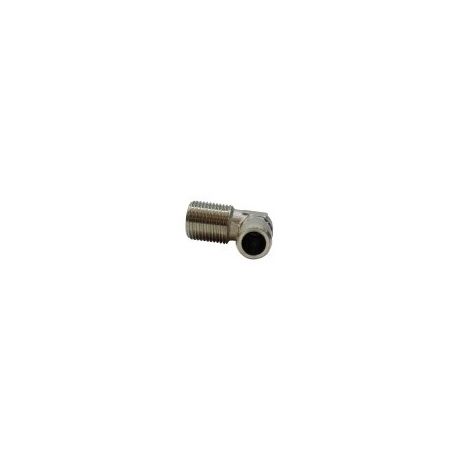 Racor Codo 3/8 Macho Manguera Ø12mm