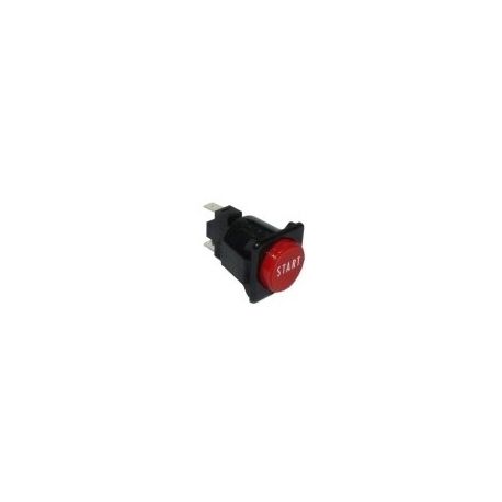 Pulsador 25x28mm Rojo