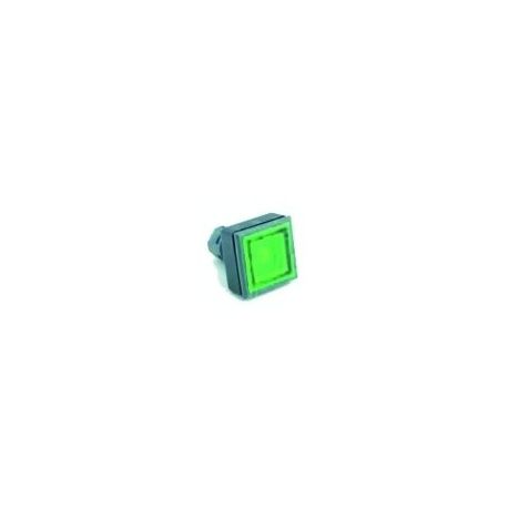 Piloto Verde 27X27mm 230V Marcha