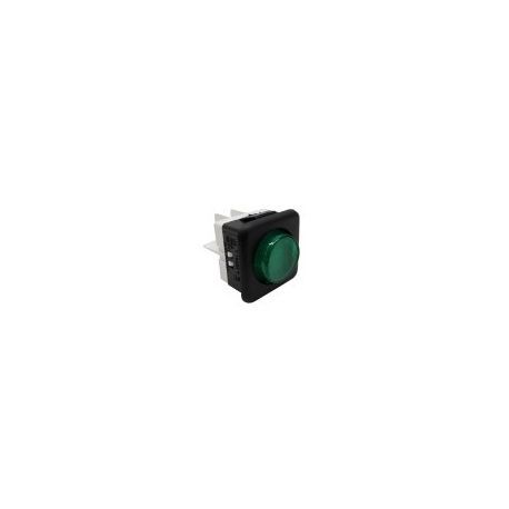 Piloto Verde 25x25mm 230V