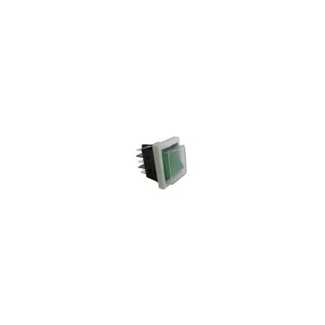 Conmutador Verde 30x22mm 230V Con Funda
