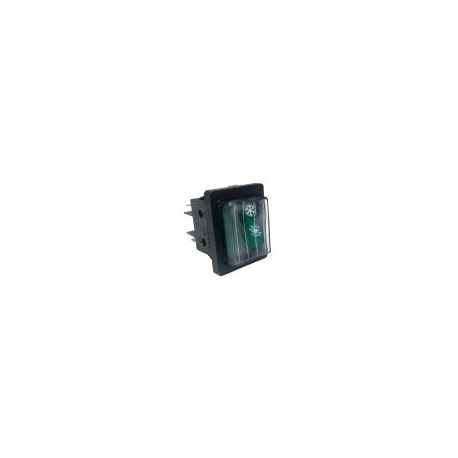 Interruptor Verde 30x22mm 230V Con Piloto